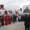 მახათას მთა. ივერიის ყოვლადწმიდა ღვთისმშობლის ხატის სახელობის ტაძრის საძირკვლის კურთხევა